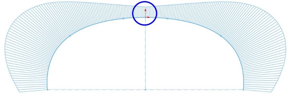 خمیدگی نوع دوم (Tangent) و نحوه‌ی قرارگیری Curvature Combs های آن